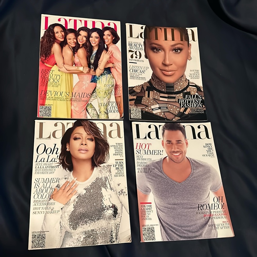 Latina Magazine 2014 Bundle Of 4 - Read Description